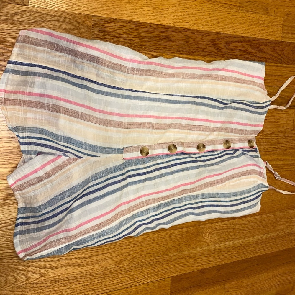 Medium stripped romper!